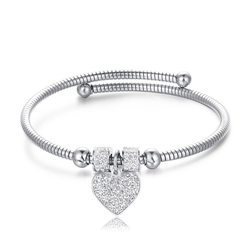 Bracciale-donna-rigido-con-Cuore-BK1941 Bracciale donna rigido con Cuore BK1941