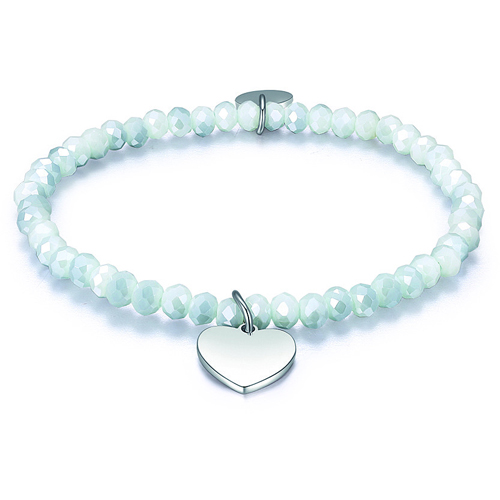 Bracciale-elastico-donna-Luca-Barra-con-cristalli-e-Cuore-BK1759 Bracciale elastico donna Luca Barra con cristalli e Cuore BK1759