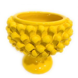 Centrotavola Mezza Pigna in ceramica Siciliana artigianale