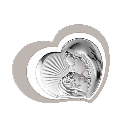 Icona-Sacra-in-argento-laminato-Valenti-La-Maternitá-81290-1L Icona Sacra in argento laminato Valenti La Maternità 81290-1L
