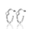 Orecchini donna Luca Barra con Cuori OK1037