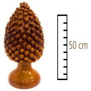 Pigna Color Caramello in Ceramica Siciliana artigianale