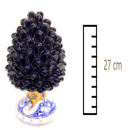 Pigna-blu-notte-in-Ceramica-Siciliana-Artigianale