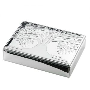 Scatola portagioielli in argento laminato Valenti Albero Della Vita 40638-2