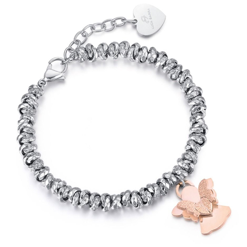 Bracciale-donna-Luca-Barra-con-Angelo-glitterato-BK1912 Bracciale donna Luca Barra con Angelo glitterato BK1912