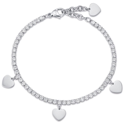 Bracciale-donna-Luca-Barra-con-Cuori-BK1967 Bracciale donna Luca Barra con Cuori BK1967