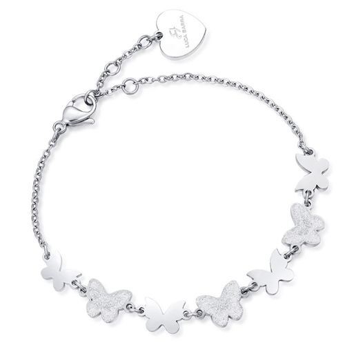 Bracciale-donna-Luca-Barra-con-Farfalle-BK1929 Bracciale donna Luca Barra con Farfalle BK1929