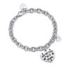 Bracciale donna Luca Barra con ciondolo inciso BK1994