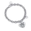 Bracciale donna Luca Barra con ciondolo inciso BK1995