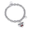 Bracciale donna Luca Barra con ciondolo inciso BK1996