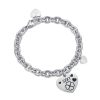 Bracciale donna Luca Barra con ciondolo inciso BK2000
