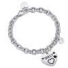 Bracciale donna Luca Barra con ciondolo inciso BK2001