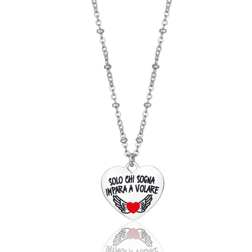 Collana-donna-Luca-Barra-Solo-chi-sogna-impara-a-Volare-CK1508 Collana donna Luca Barra Solo chi sogna impara a Volare CK1508
