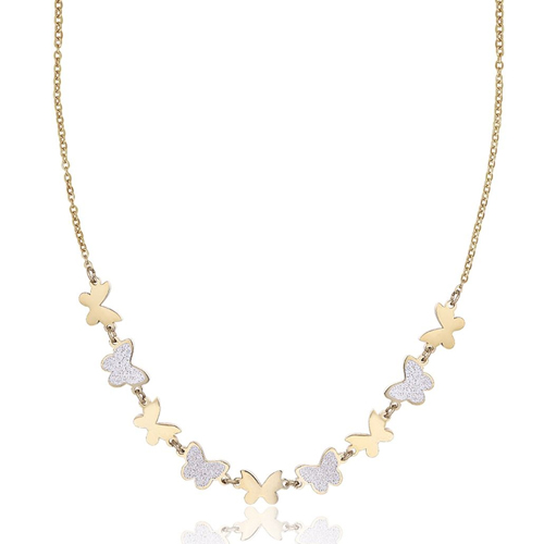Collana-donna-Luca-Barra-con-Farfalle-CK1482 Collana donna Luca Barra con Farfalle CK1482