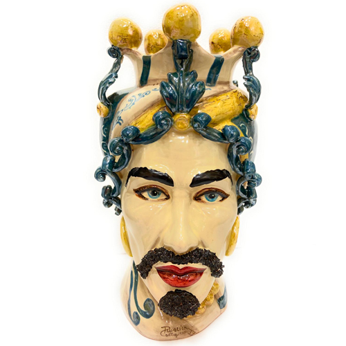 Coppia-di-Teste-di-Moro-in-Ceramica-Siciliana-artigianale
