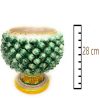 Vaso Mezza Pigna Verde in ceramica Siciliana artigianale