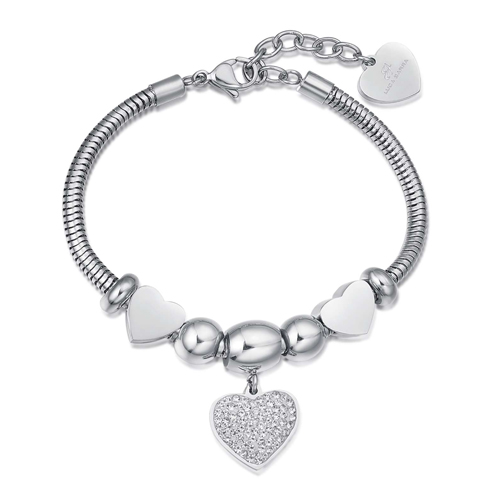 Bracciale-donna-Luca-Barra-con-Cuori-BK1955 Bracciale donna Luca Barra con Cuori BK1955