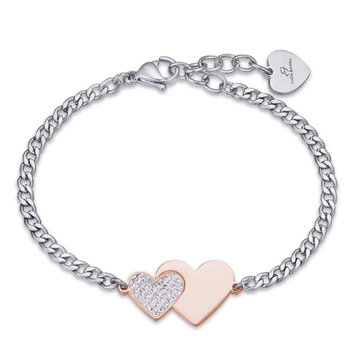 Bracciale-donna-Luca-Barra-con-Cuori-BK2019 Bracciale donna Luca Barra con Cuori BK2019