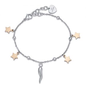 Bracciale donna Luca Barra con Stelle e Corno BK2018