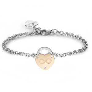 Bracciale donna S’agapo’ Cuore e Infinito SLM16