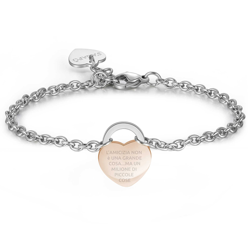 BRACCIALE DONNA 2JEWELS IN ACCIAIO CON CUORI 231795 - Camporelli Gioielli