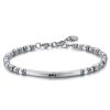 Bracciale uomo Luca Barra IP SILVER BA1233