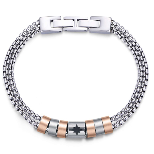 Bracciale-uomo-Luca-Barra-con-Rosa-dei-Venti-BA1205 Bracciale uomo Luca Barra con Rosa dei Venti BA1205
