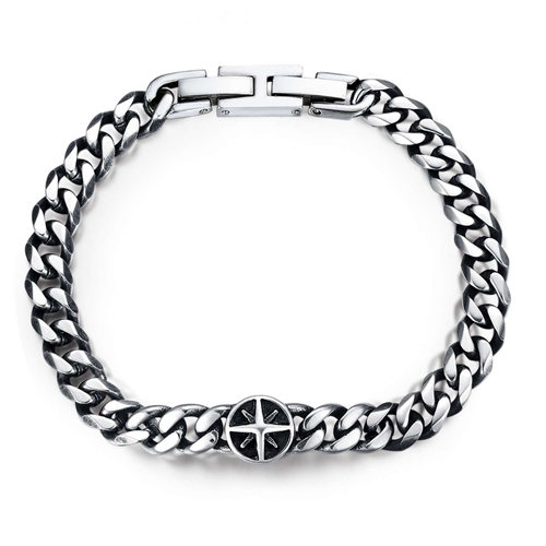 Bracciale-uomo-Luca-Barra-con-Rosa-dei-Venti-BA1207 Bracciale uomo Luca Barra con Rosa dei Venti BA1207
