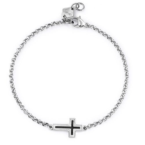 Bracciale-uomo-S'agapo'-con-Croce-linea-Charisma-SHS11 Bracciale uomo S’agapo’ con Croce linea Charisma SHS11
