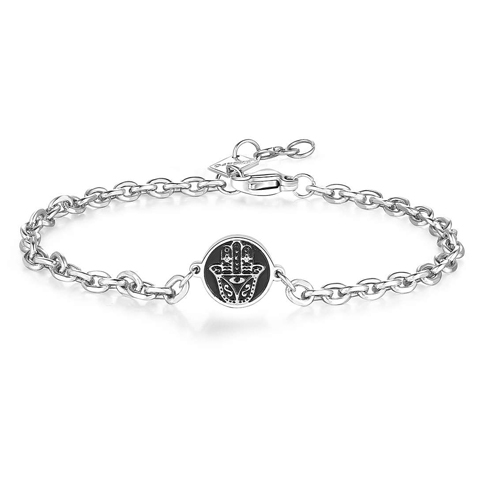 Bracciale-uomo-S'agapo'-con-Mano-di-Fatima-linea-Talisman-STL13 Bracciale uomo S’agapo’ con Mano di Fatima linea Talisman STL13