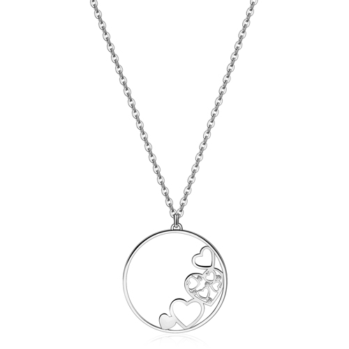 Collana-donna-S'agapo'-con-Cuori-linea-Doily-SOY03 Collana donna S’agapo’ con Cuori linea Doily SOY03