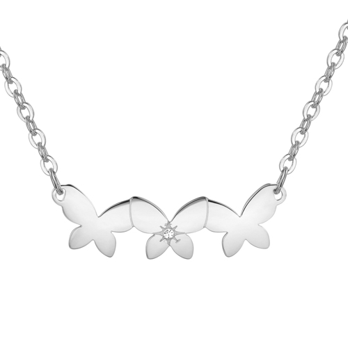 Collana-donna-S'agapo'-con-Farfalle-linea-Trio-SRI08 Collana donna S’agapo’ con Farfalle linea Trio SRI08