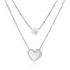 Collana donna a due fili S’agapo’ con Cuori SEH01