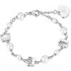 Bracciale donna con Corone e Perle Luca Barra BK1690