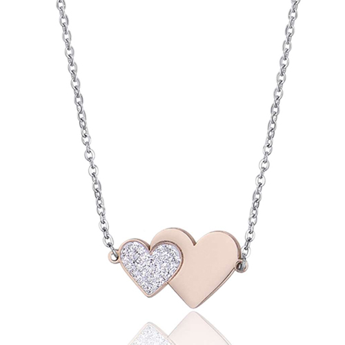 Collana-donna-Luca-Barra-con-Cuori-CK1523 Collana donna Luca Barra con Cuori CK1523