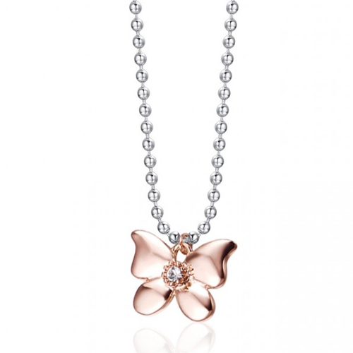 Collana-donna-Luca-Barra-con-Farfalla-CK1183 Collana donna Luca Barra con Farfalla CK1183