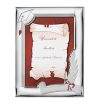 Cornice Laurea in argento laminato Valenti 10x15 51026-3XL