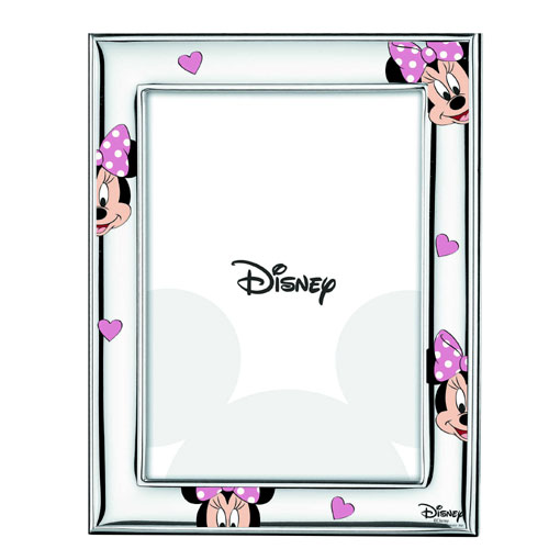 Cornice bimba in argento laminato Valenti linea Disney Minnie 9x13 D484-3LRA Cornice bimba in argento laminato Valenti linea Disney Minnie 9x13 D484-3LRA