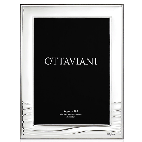 Cornice in argento laminato Ottaviani linea Mare 18ù24 1002 Cornice in argento laminato Ottaviani linea Mare 18×24 1002