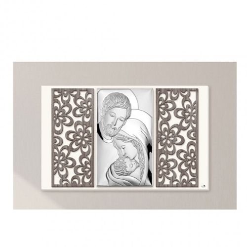 Capezzale-in-argento-laminato-Valenti-Sacra-Famiglia-L260-8 Capezzale in argento laminato Valenti Sacra Famiglia L260-8
