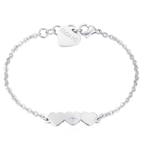 Bracciale-donna-con-Cuori-S'agapo'-linea-TRIO-SRI13 Bracciale donna con Cuori S’agapo’ linea TRIO SRI13