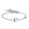 Bracciale donna con Iniziale F S’agapo’ linea Click SCK123