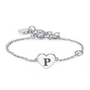 Bracciale donna con Iniziale P S’agapo’ linea Click SCK133