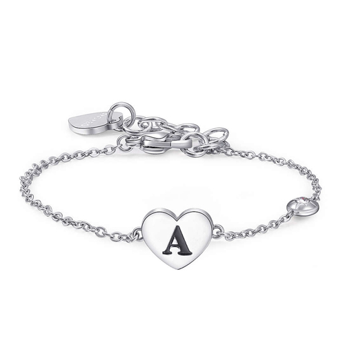 Bracciale-donna-con-Iniziale-S'agapo'-linea-Click-SCK118 Bracciale donna con Iniziale S’agapo’ linea Click SCK118