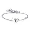 Bracciale donna con Iniziale T S’agapo’ linea Click SCK136