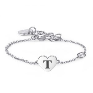Bracciale donna con Iniziale T S’agapo’ linea Click SCK136
