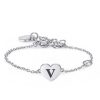 Bracciale donna con Iniziale V S’agapo’ linea Click SCK138