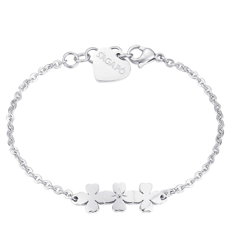 Bracciale-donna-con-Quadrifogli-S'agapo'-linea-TRIO-SRI15 Bracciale donna con Quadrifogli S’agapo’ linea TRIO SRI15