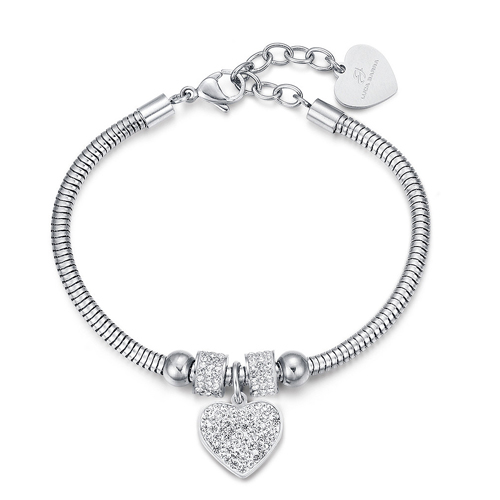 Bracciale-donna-Luca-Barra-con-Cuore-BK1933 Bracciale donna Luca Barra con Cuore BK1933
