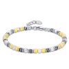 Bracciale uomo Luca Barra con pietre BA1276